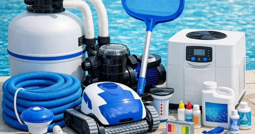 مستلزمات حمامات سباحة