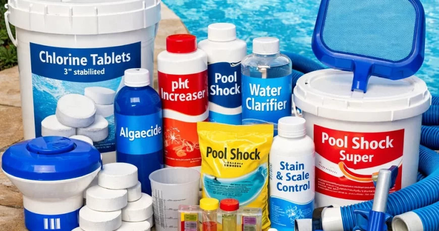 مستلزمات حمامات السباحة