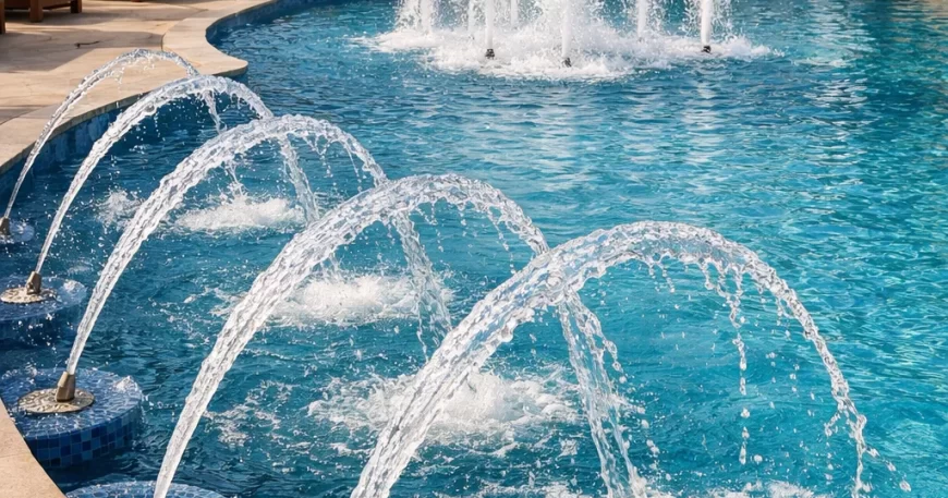 نوافير حمامات سباحة